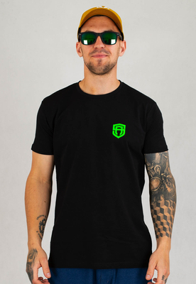 T-shirt Street Autonomy Small Logo czarno zielony