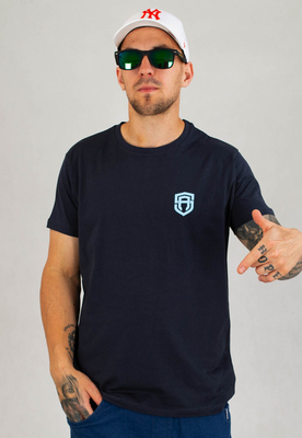T-shirt Street Autonomy Small Logo granatowo niebieski