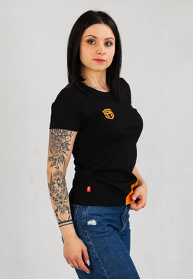 T-shirt Street Autonomy Vens czarno pomarańczowy
