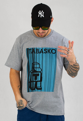 T-shirt Tabasko Barcode szara
