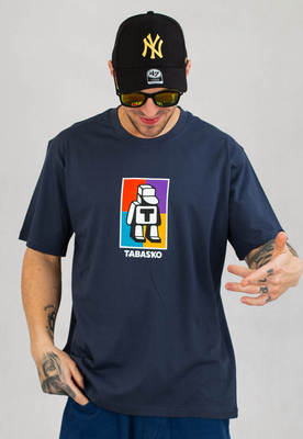 T-shirt Tabasko Box granatowy
