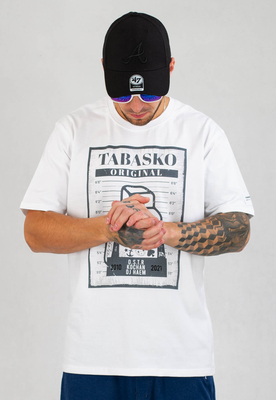 T-shirt Tabasko Skazany biały