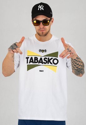 T-shirt Tabasko Tabasko Gold biały