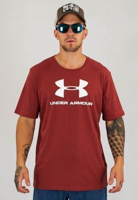 T-shirt Under Armour UAR 1329590-688 Sportstyle Logo SS bordowy