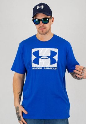 T-shirt Under Armour UAR 1351616486 UA Camo Boxed Logo niebieska 