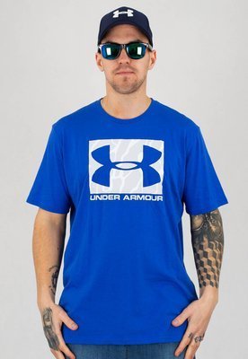 T-shirt Under Armour UAR 1351616486 UA Camo Boxed Logo niebieska 