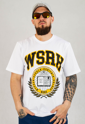 T-shirt WSRH College biały